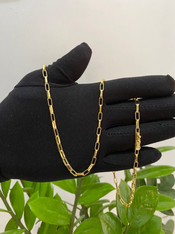 Corrente CARTIER 3mm Banhada a Ouro 18K