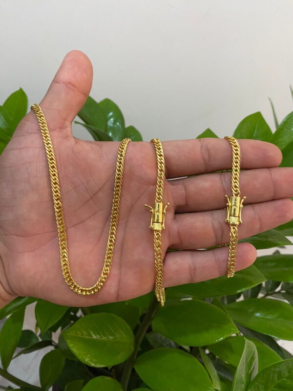 Kit Lacraia 5mm Banhado a Ouro 18K