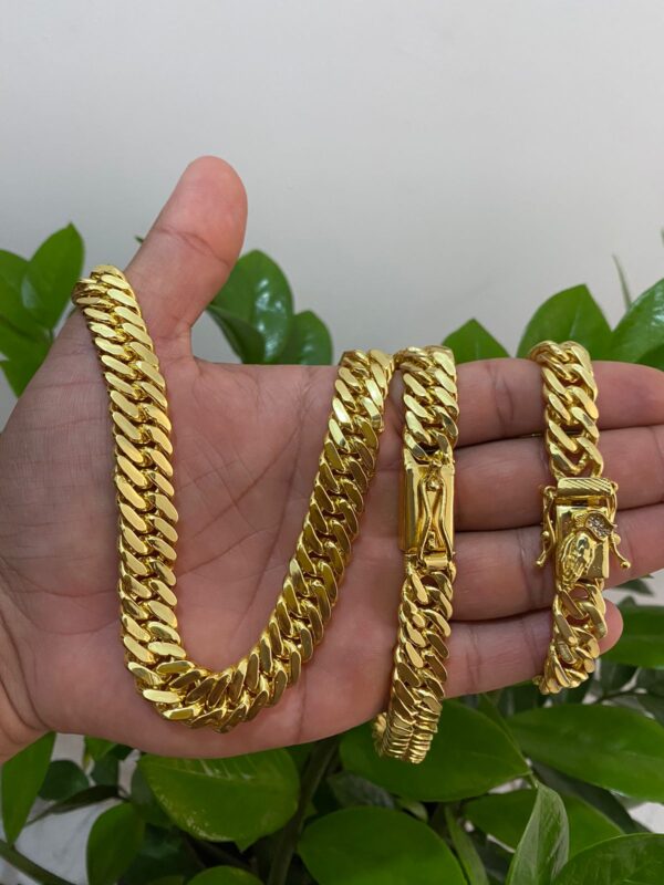 Kit Lacraia 13mm Banhado a Ouro 18K