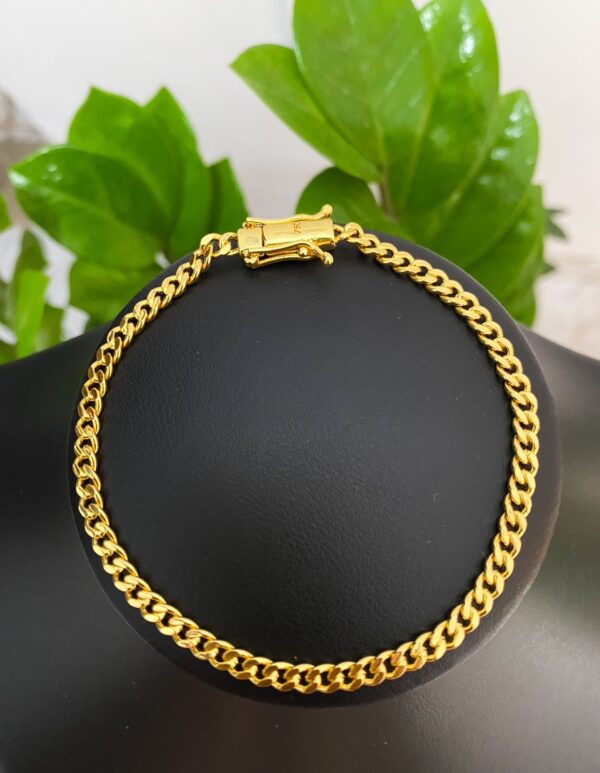 Pulseira Pitbull 4mm Banhada a Ouro 18K