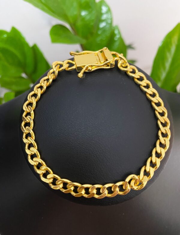 Pulseira Pitbull 6mm Banhada a Ouro 18K