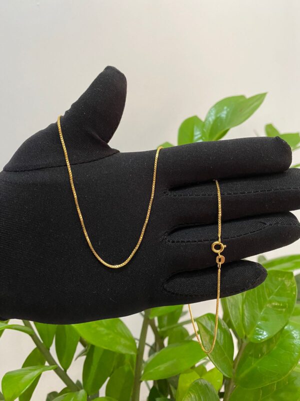 Corrente Veneziana 1.2mm Banhada a Ouro 18K