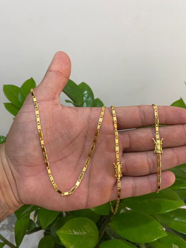 Kit Piastrine 4mm Banhado a Ouro 18K