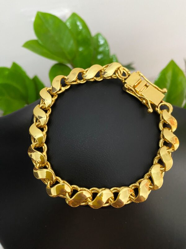 Pulseira Friso S 8mm Banhada a Ouro 18K