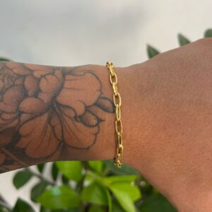 Pulseira meia cana 4MM - Banhado a Ouro 18K